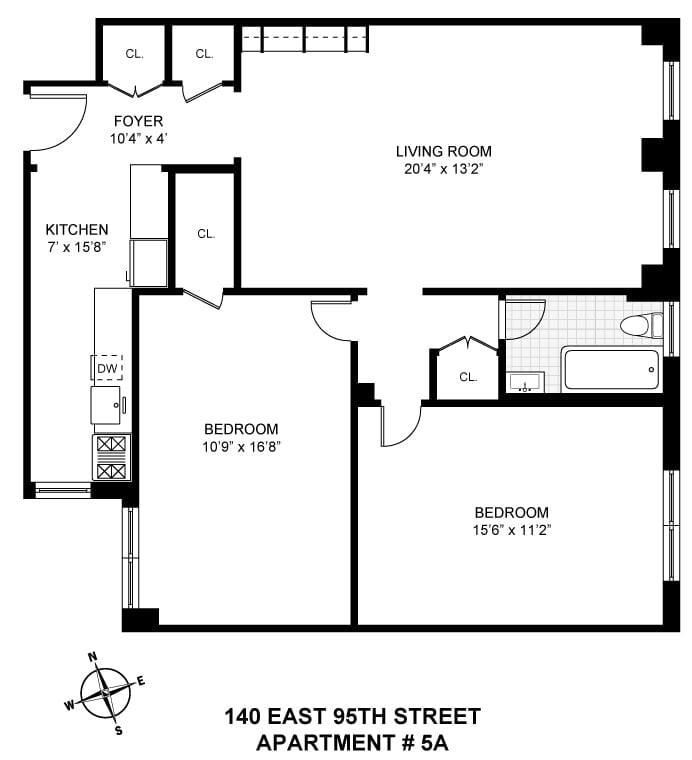 140 East 95th Street Unit: 5A