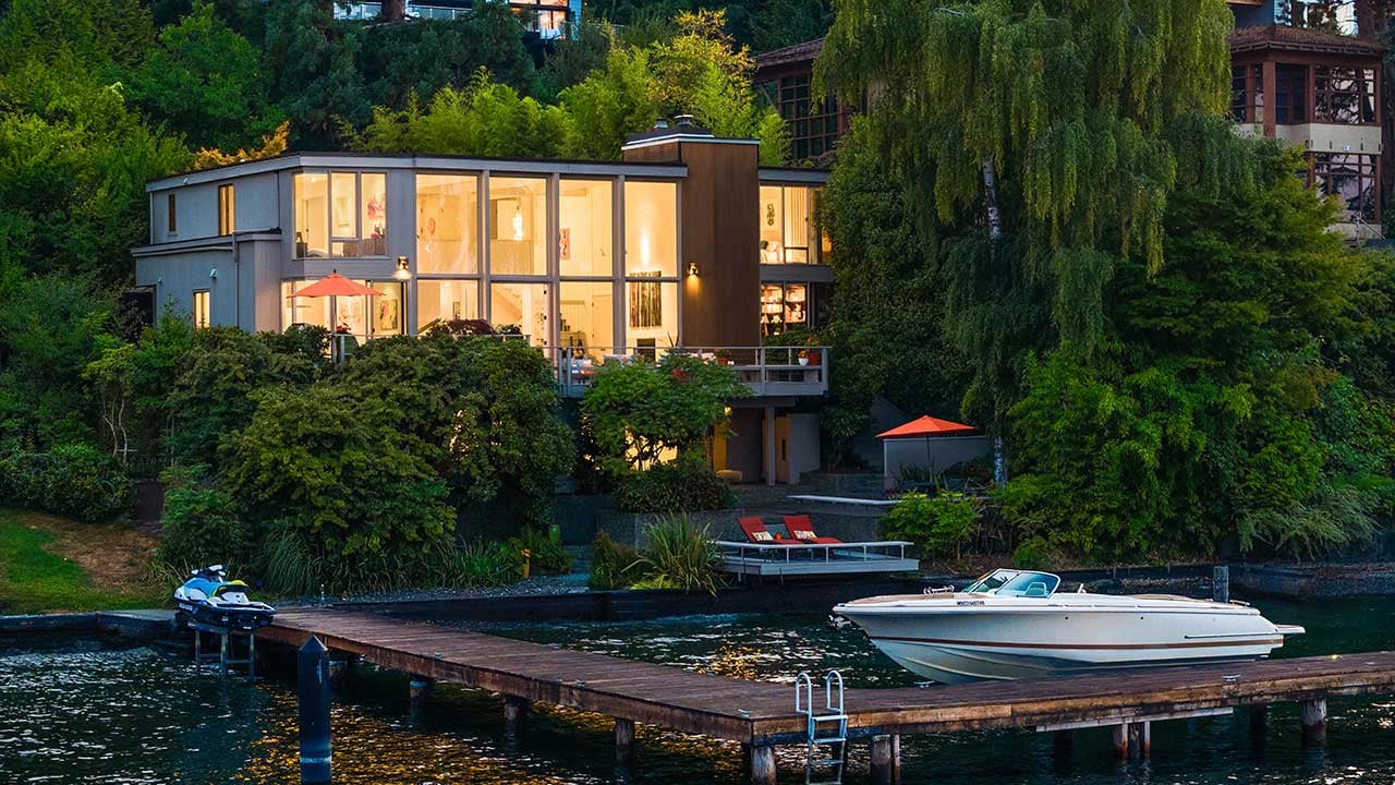 North Mercer Island Waterfront Mid-Century