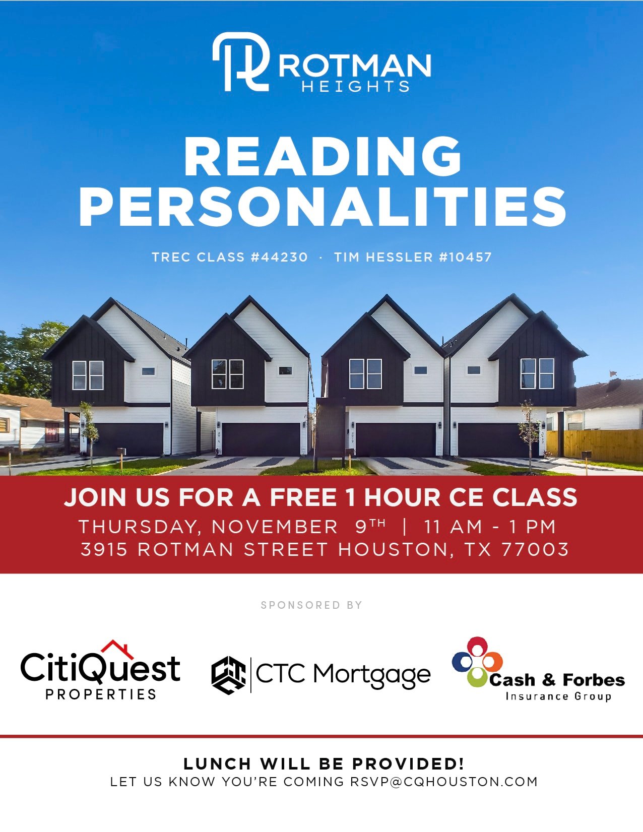 November 9: CE Class with Tim Hessler  