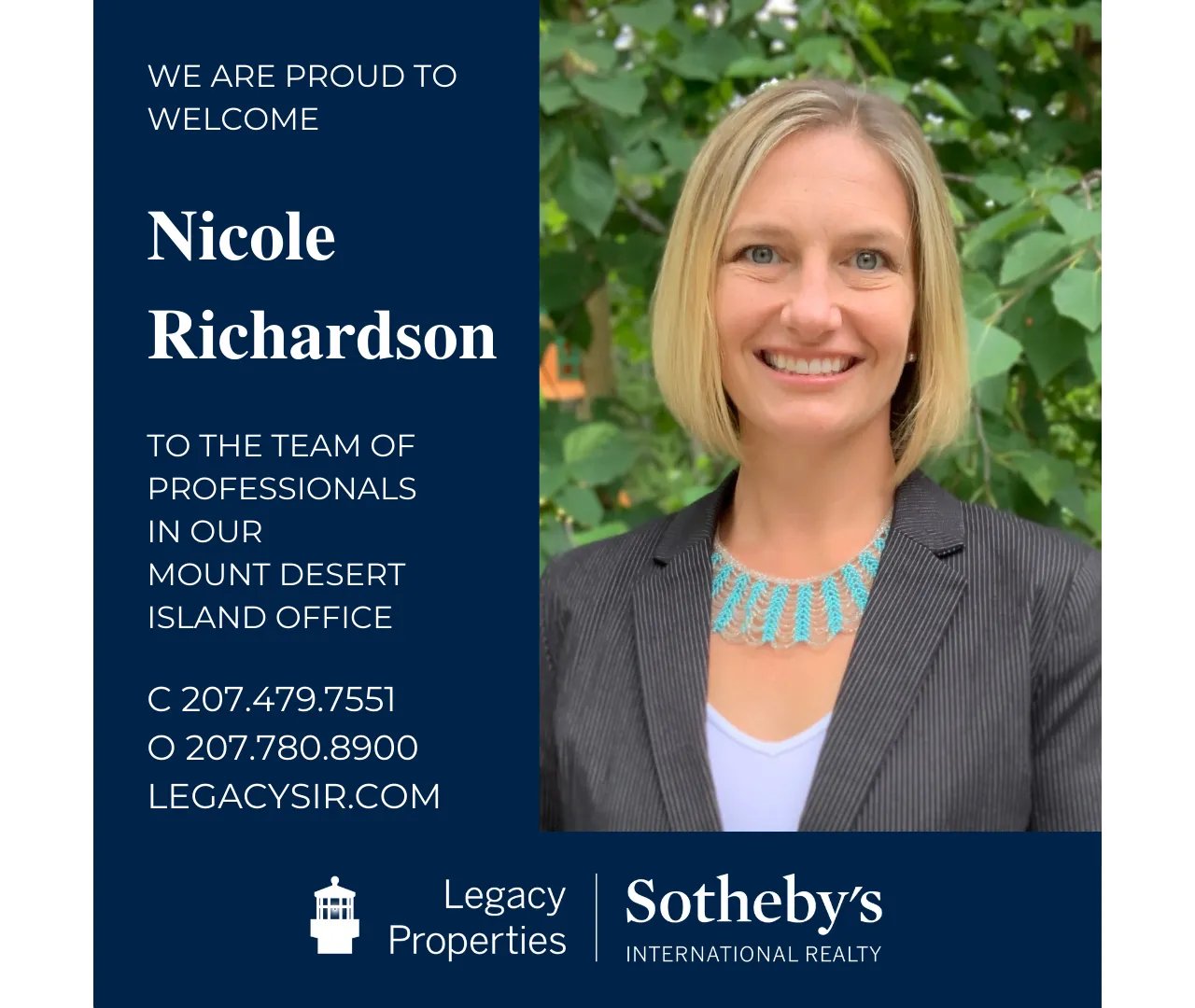 Mount Desert Island Office Welcomes Nicole Richardson, Vice President