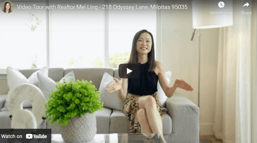 Video Tour with Realtor Mei Ling – 218 Odyssey Lane, Milpitas 95035