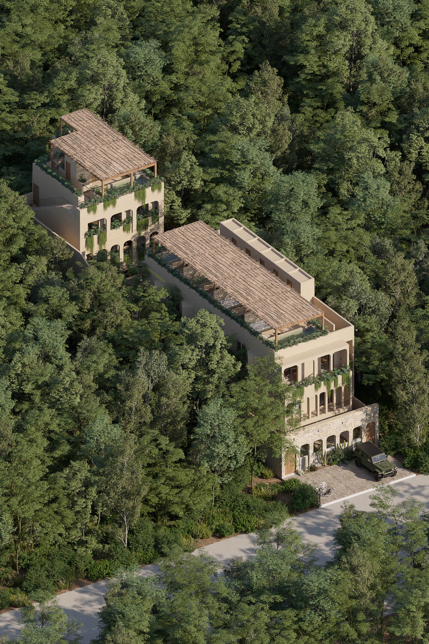 Condos For Sale, Beautiful Spanish Hacienda-style Property in Tulum