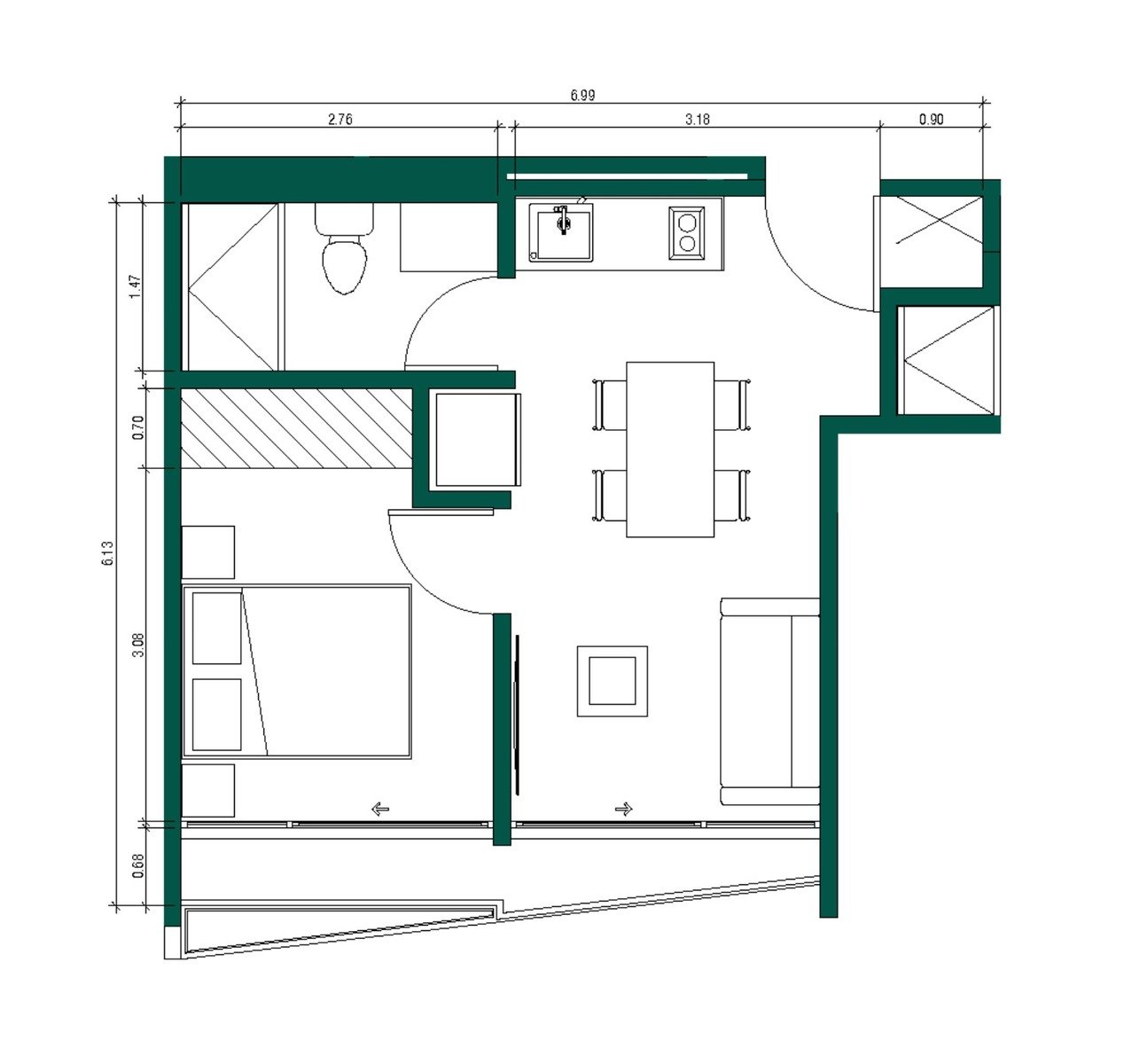 Urban Contemporary Balcony Apartment, Sabana and Rohrmoser, San Jose