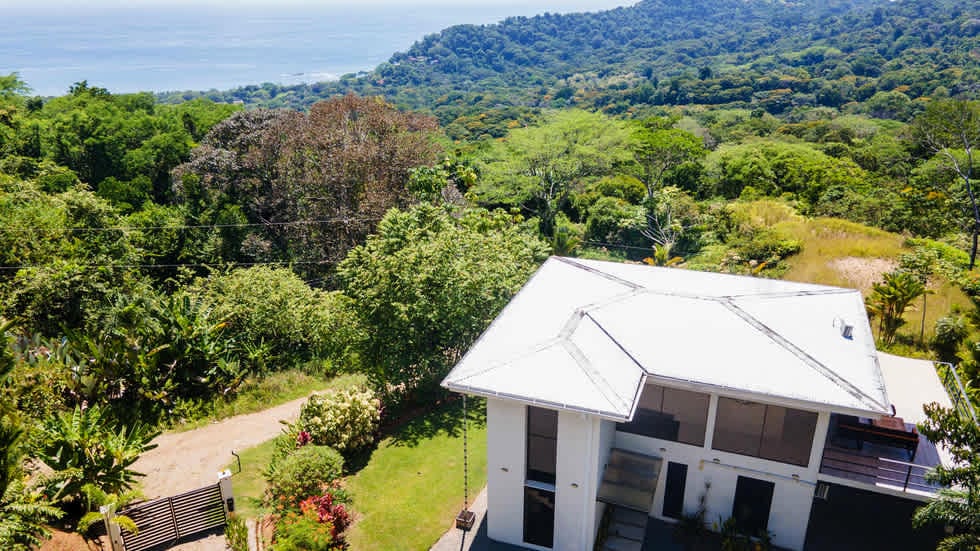 Tropical Ocean View Home with Pool in Escaleras Dominical