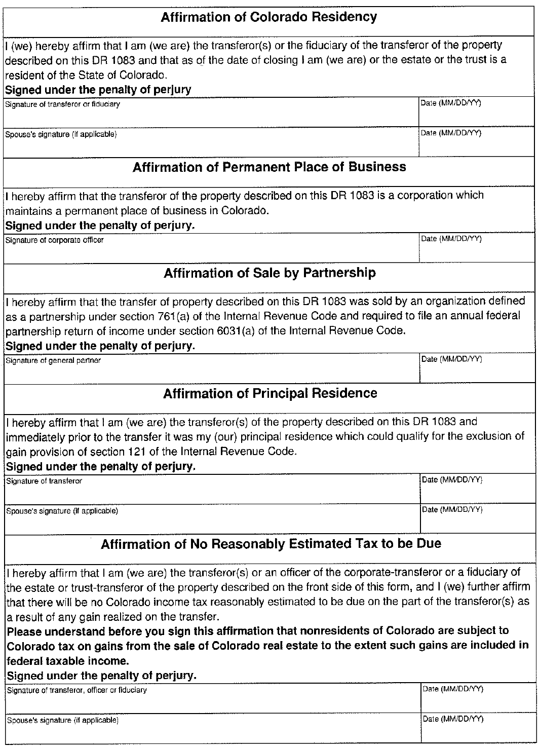 Will You Owe the Colorado 2% Withholding Tax When You Sell?