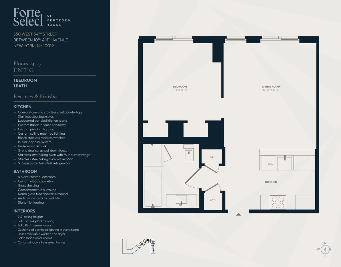 550 West 54th Street, Apt 26O