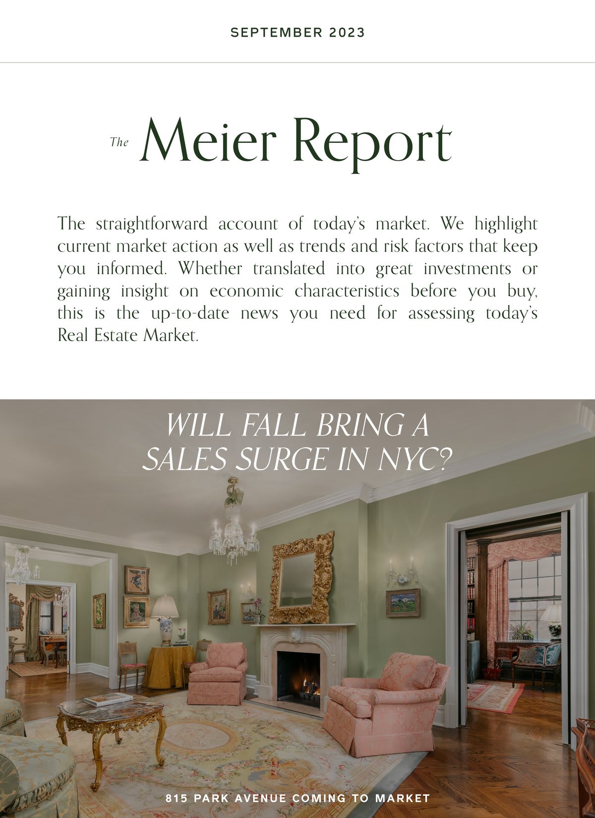 THE MEIER REPORT - SEPTEMBER 2023