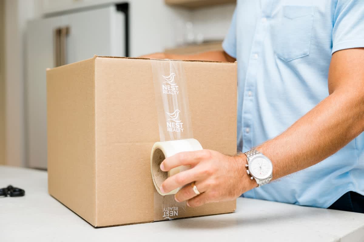 Nest Realty packaging tape
