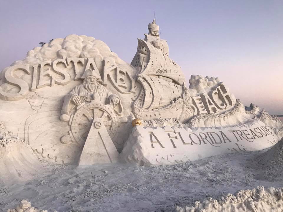 Sand sculptors prepare for Siesta Key's Crystal Classic