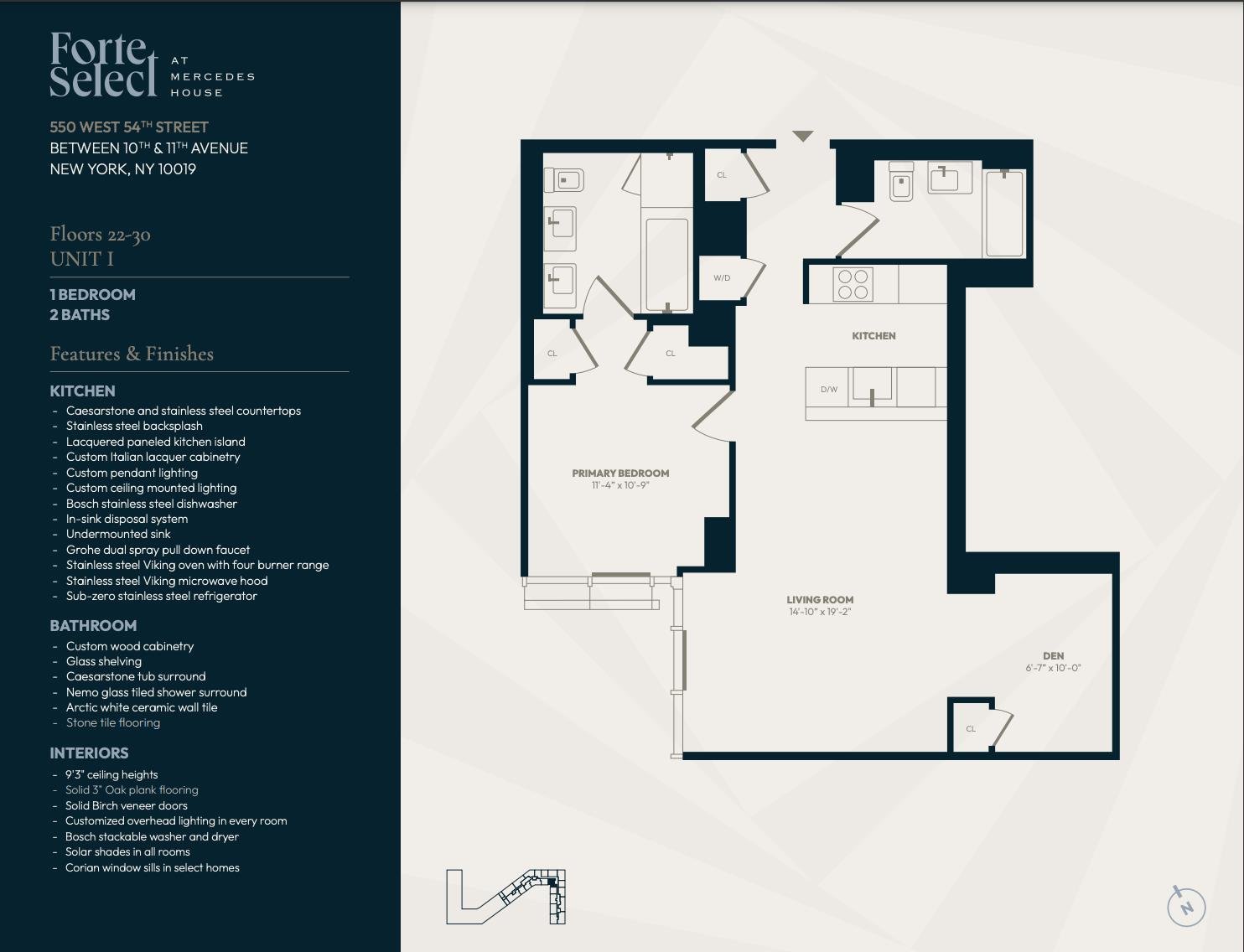 554 West 54th Street, Apt 23-I