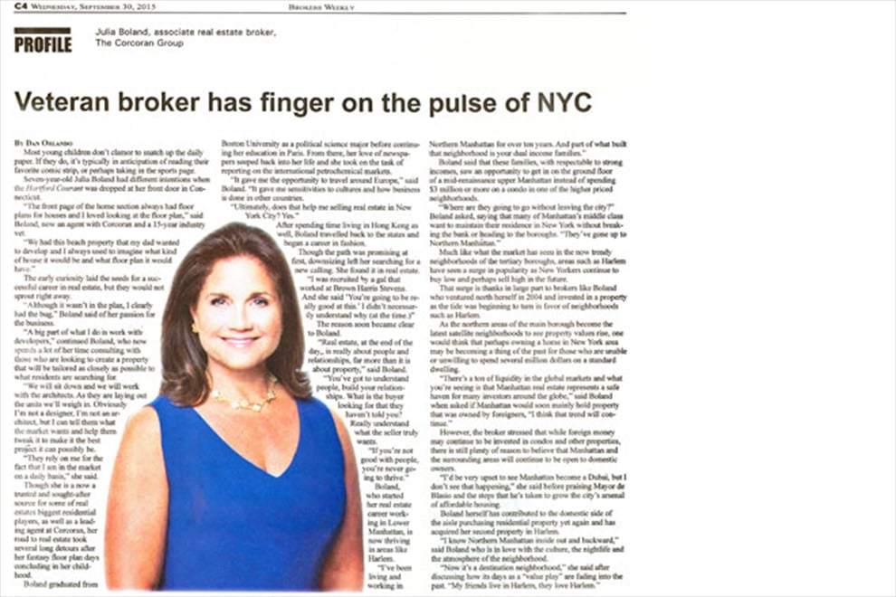Veteran Broker Has Finger on the Pulse of NYC