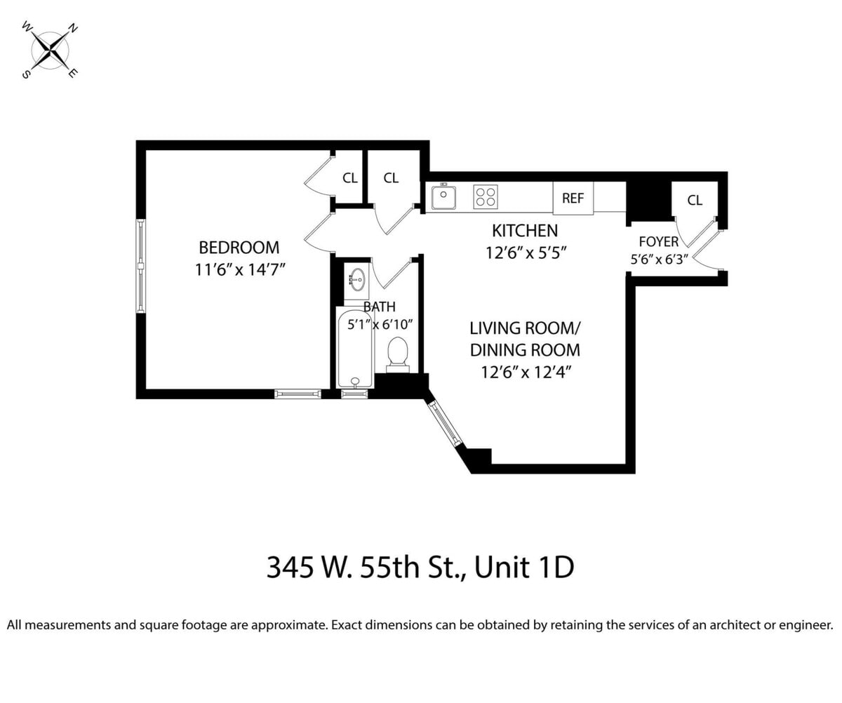 345 West 55th Street #1D