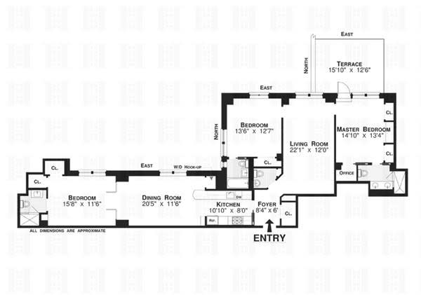 The Olcott, 27 West 72nd St, 214/215