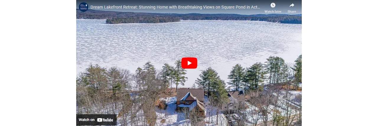 Video Of The Week: Dream Lakefront Retreat – Stunning Home With Breathtaking Views at 936 W Shore, Acton