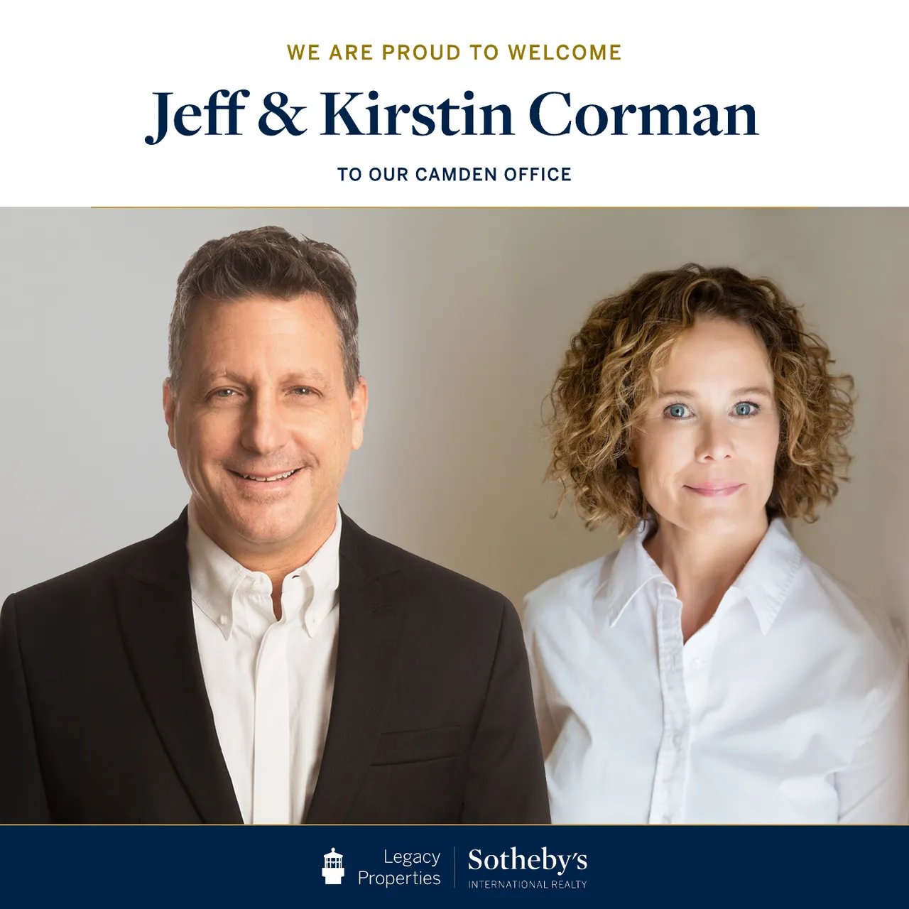 Camden Office Welcomes Jeff and Kirstin Corman