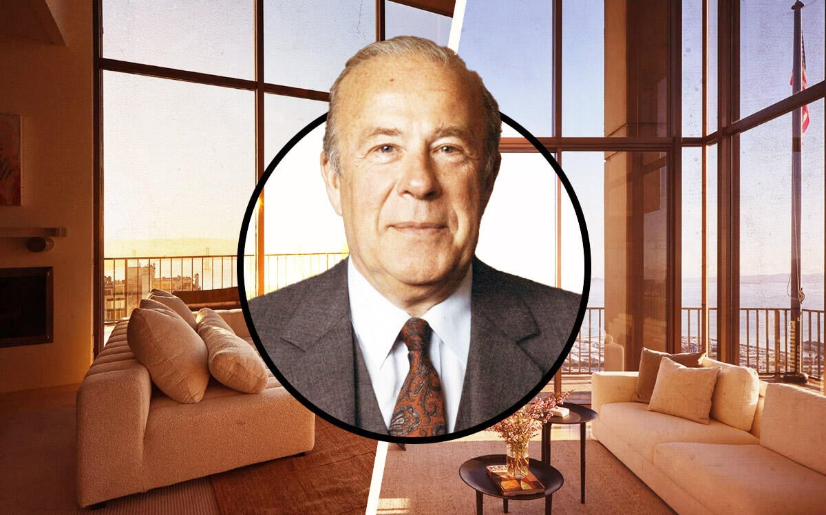 George Shultz’s pair of Russian Hill Penthouses Go Into Contract With Last Ask of $29M
