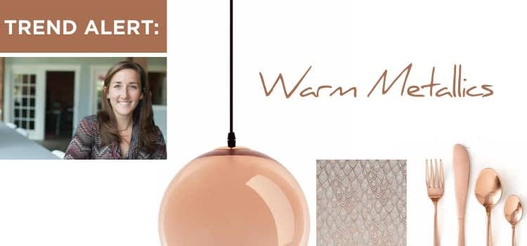 Trend Alert: Warm Metallics