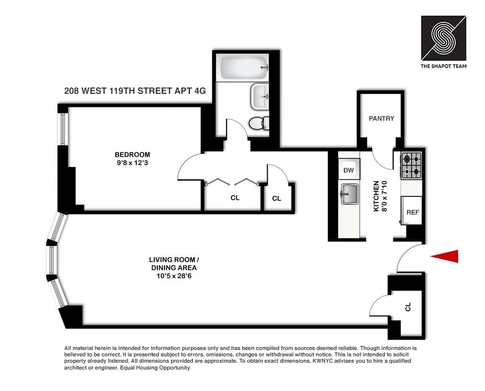 208 W 119th St., #4G