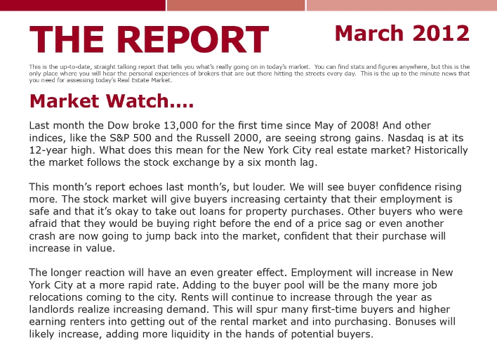 The Meier Report - March 2012