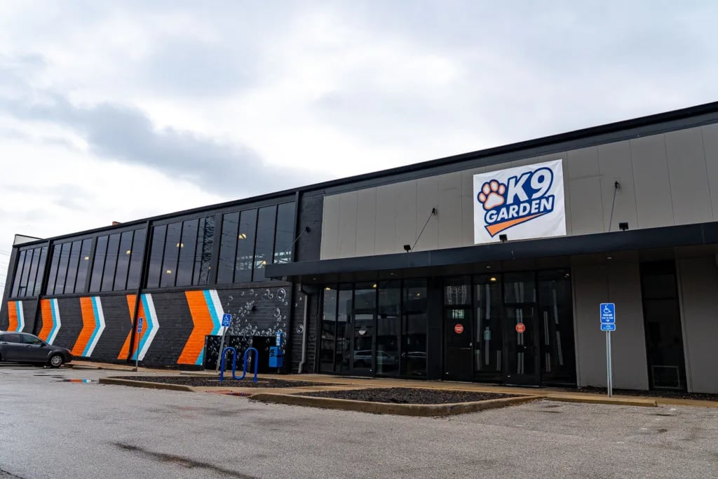 Now open, K9 Garden combines dog park, full-service restaurant, bar, and event facilities