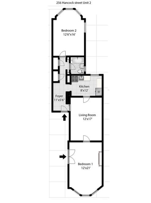 256 Hancock St. Unit: 2