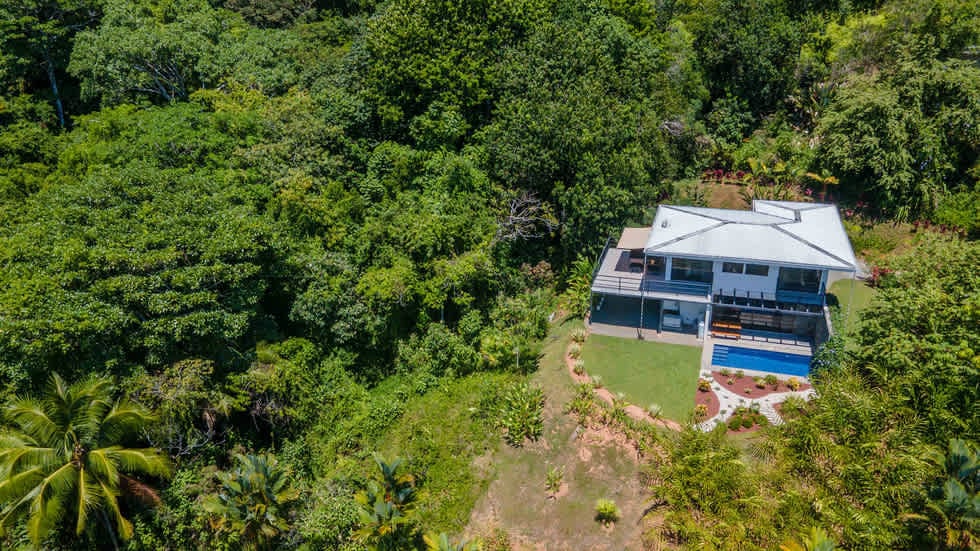 Tropical Ocean View Home with Pool in Escaleras Dominical