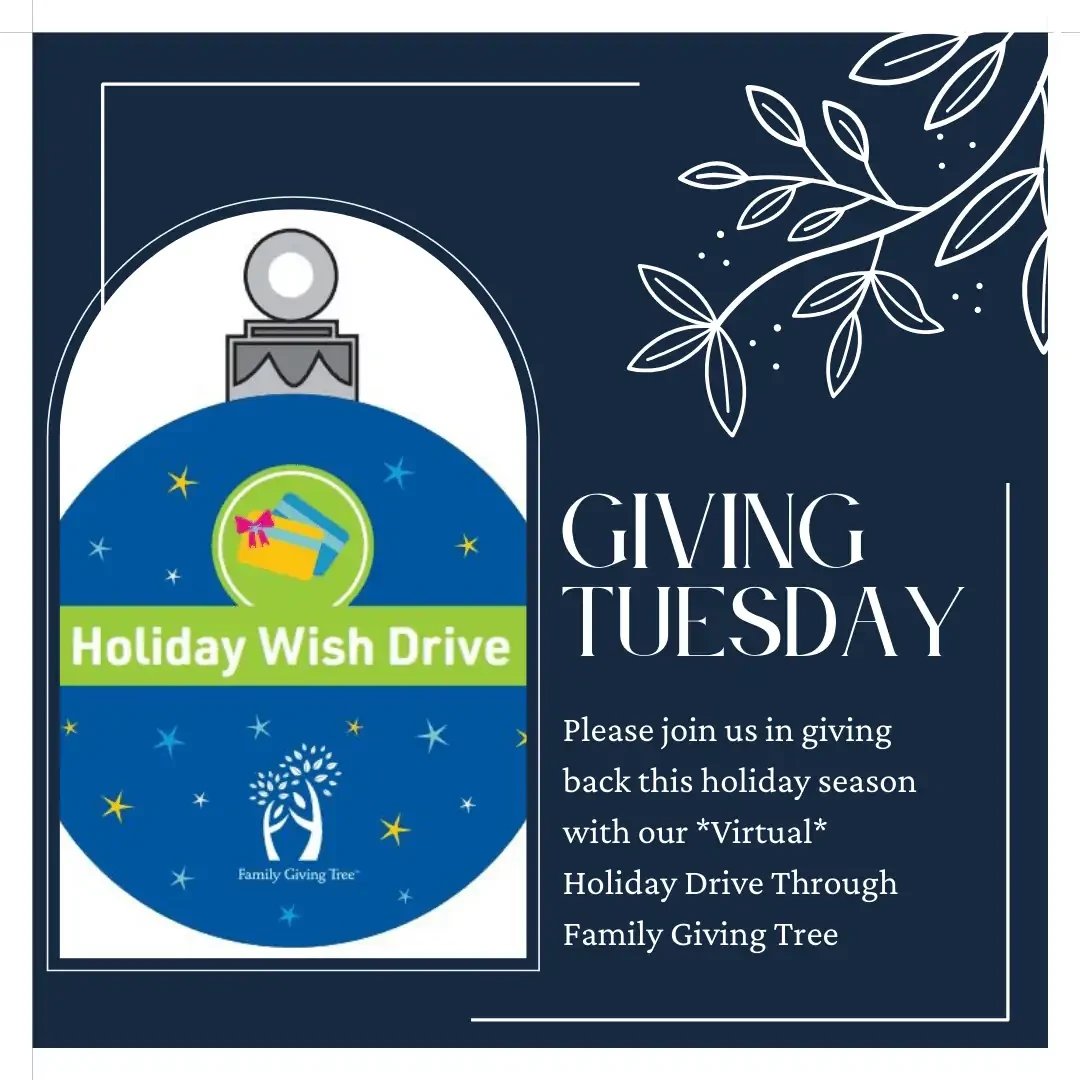 Giving Tuesday with Family Giving Tree -Join Our Virtual Donation Drive!