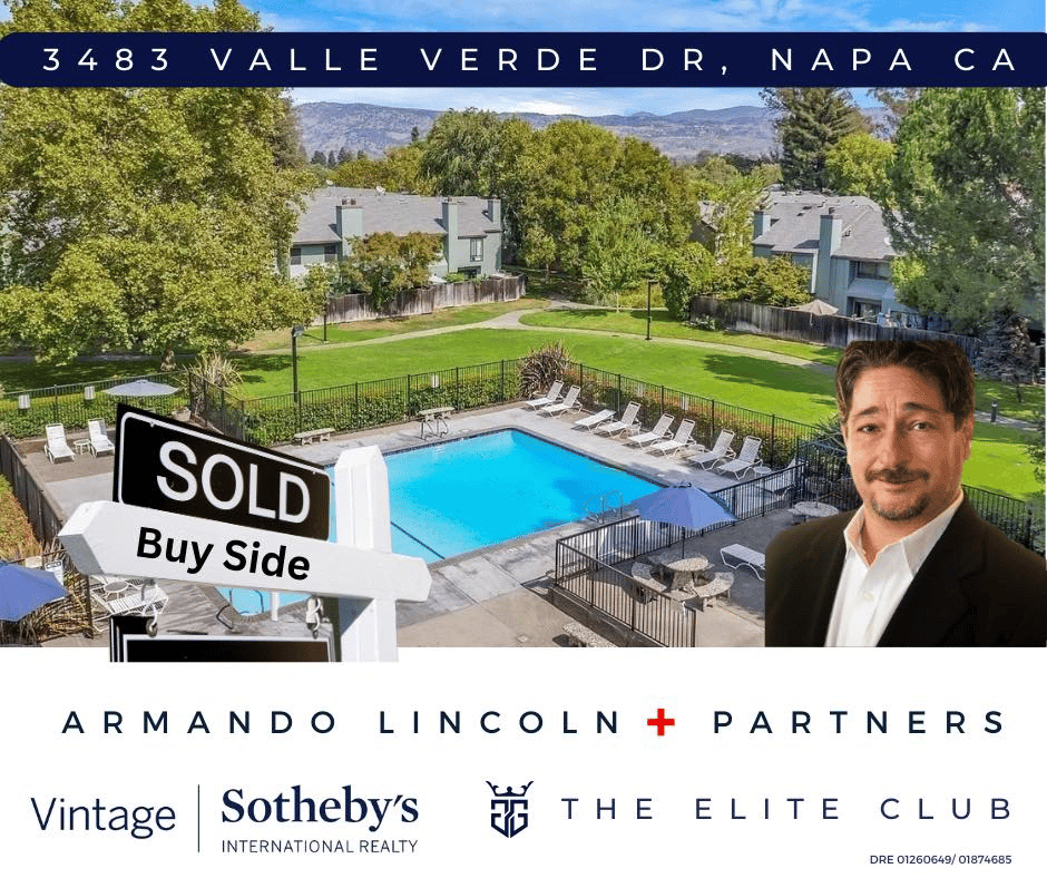 3483 Valle Verde Dr Napa, Sold, Buy-side, Armando Lincoln