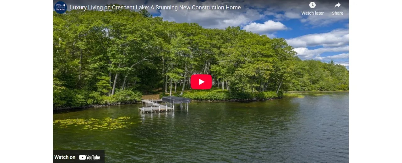Luxury Living on Crescent Lake: A Stunning New Construction Home