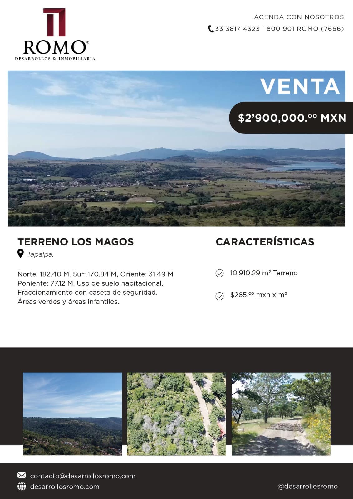 Terrenos en venta en Reserva Los Magos $2'900,000.00 MN