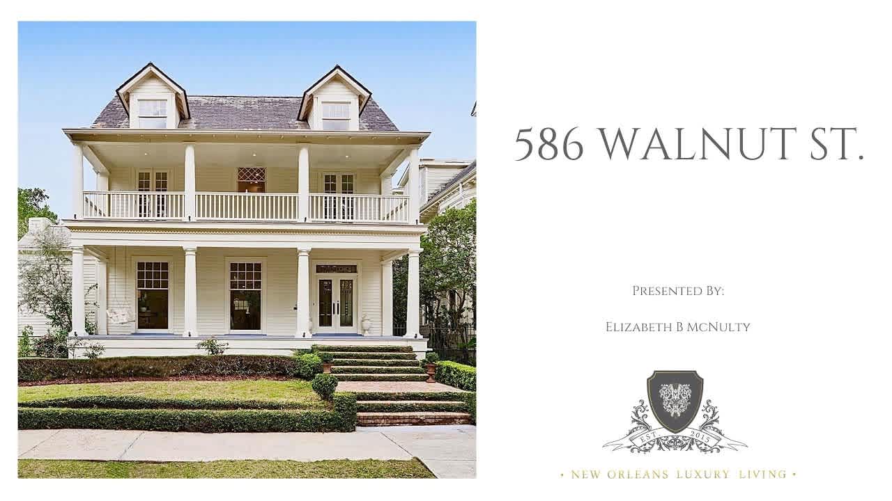 New Orleans Luxury Real Estate - 586 Walnut Street, New Orleans