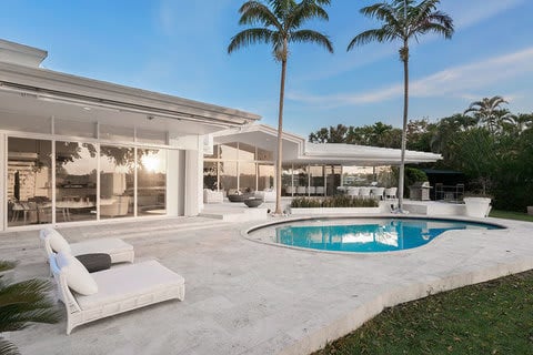 Lakefront Contemporary in a Gated Community in Coral Gables, Florida