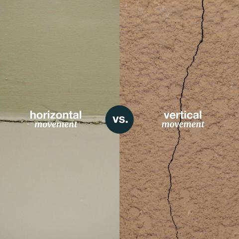 Foundation Crack - Vertical and Horizontal