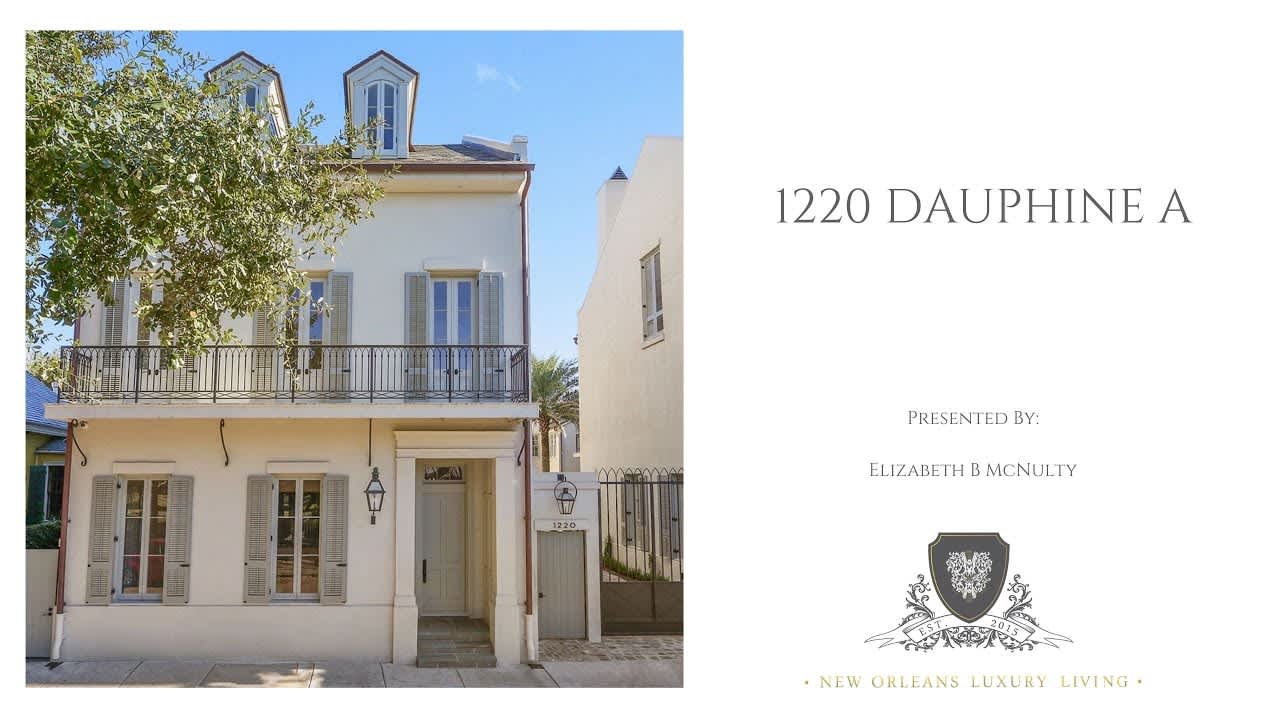 New Orleans Luxury Real Estate-1220 Dauphine A - Offered for Purchase at $3,200,000