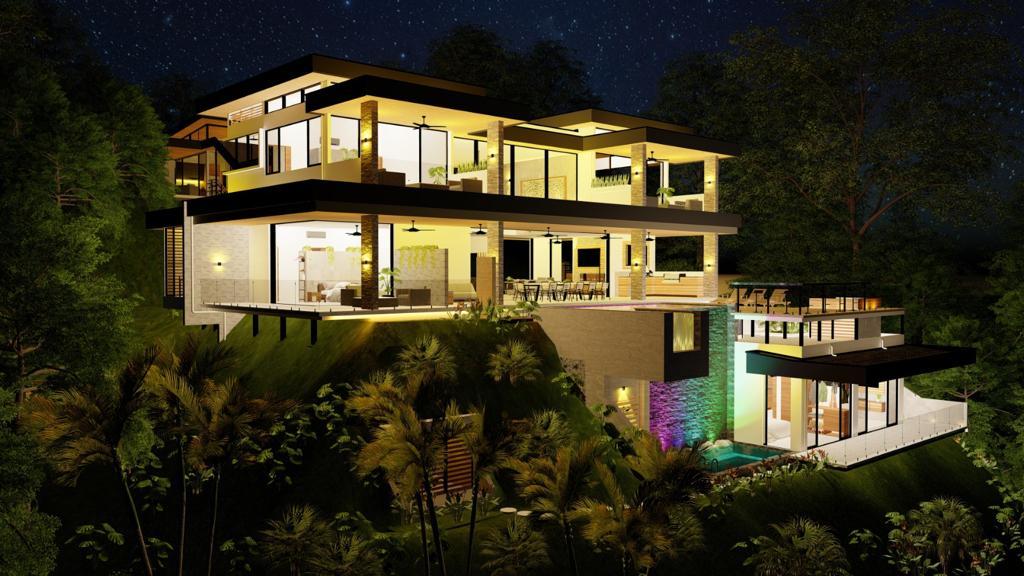 Architectural Oceanview Estate, Dominical, Puntarenas