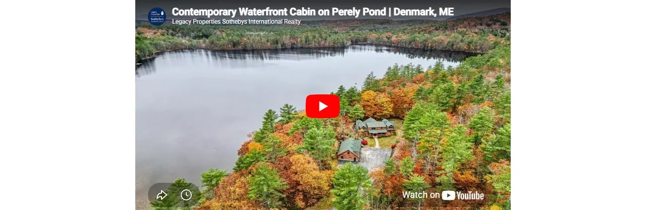 Contemporary Waterfront Cabin on Perely Pond | Denmark, ME