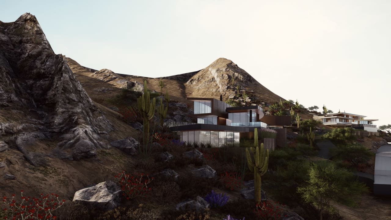 Hillside modern luxury home in Paradise Valley, Arizona