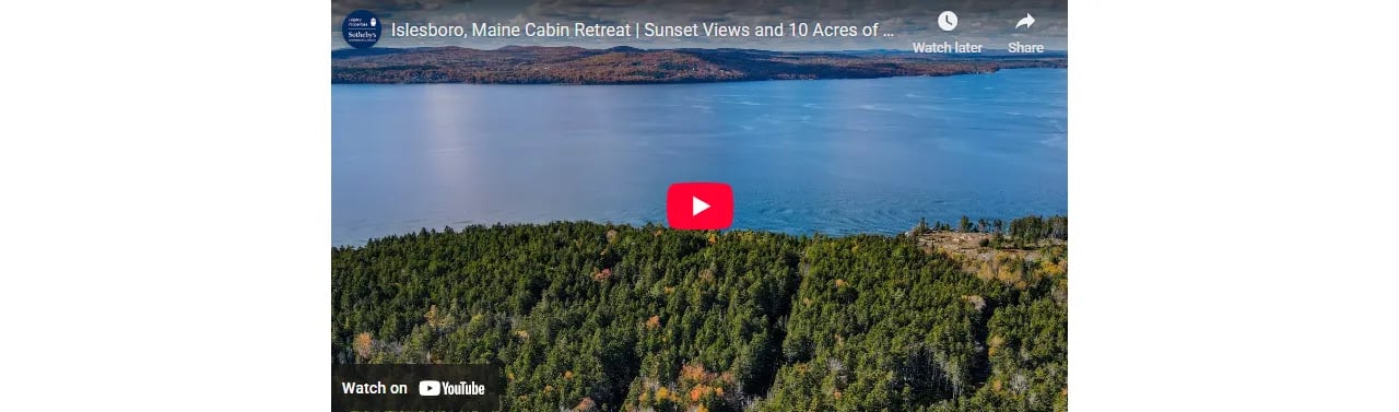Islesboro, Maine Cabin Retreat | Sunset Views and 10 Acres of Privacy