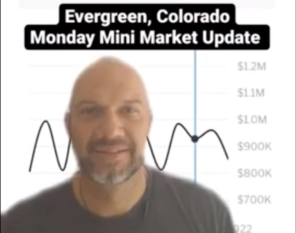 Real estate Monday Mini Market Update on Evergreen, Colorado.