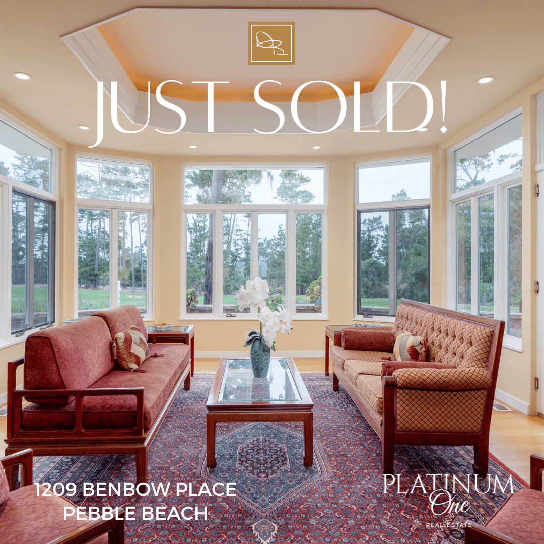 Just Sold in Pebble Beach!