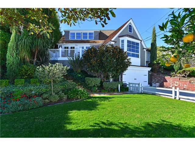 Cape Cod style home in La Playa, Point Loma, San Diego, featuring classic architecture, listed by Realtor Dawn Leahy.