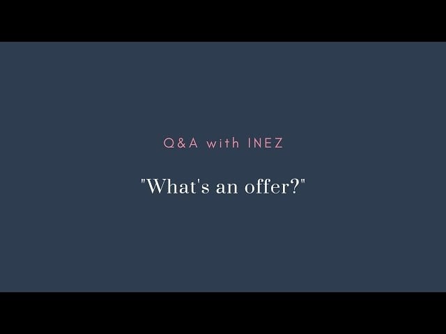 Day 19/28: What's an offer?