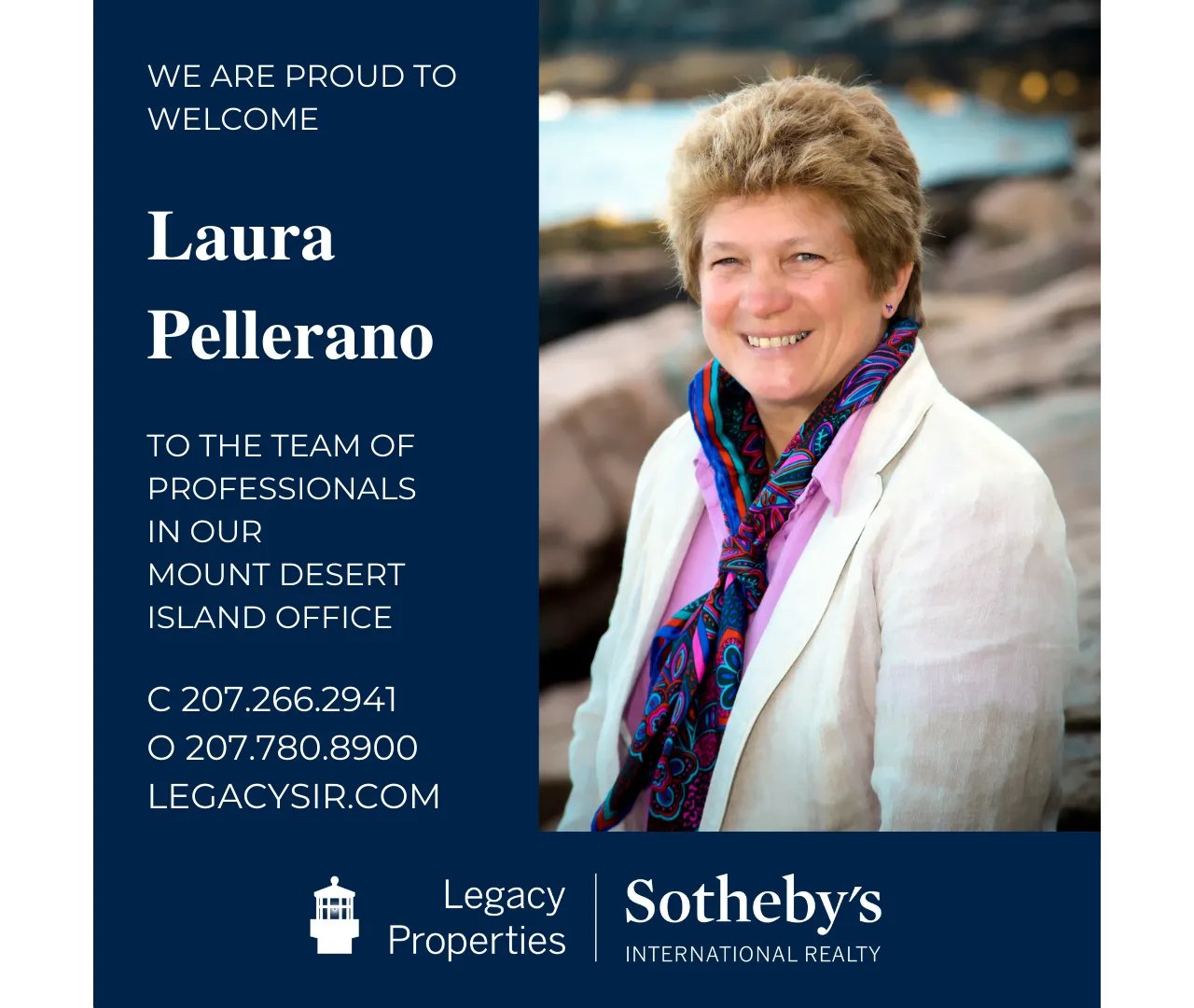 Mount Desert Island Office Welcomes Laura Pellerano, Senior Vice President