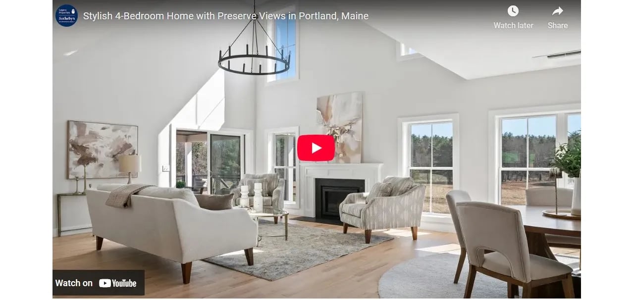 Stylish 4-Bedroom Home with Preserve Views in Portland, Maine