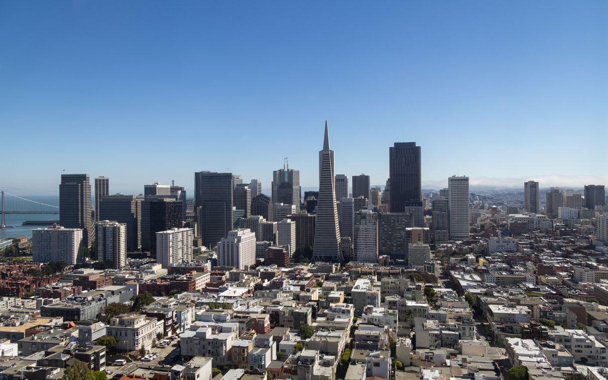View of Financial District, Downtown San Francisco 