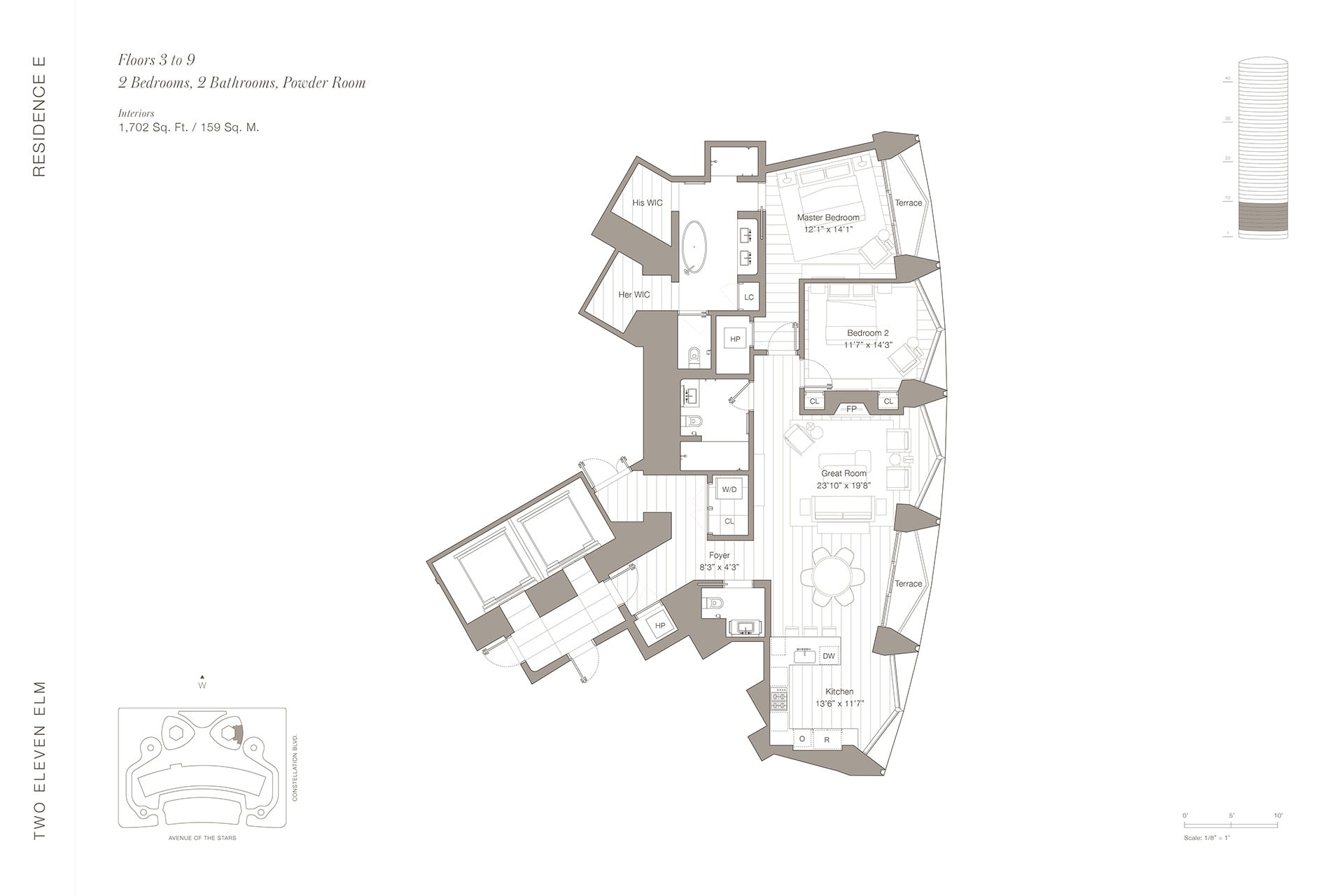 211 Elm Ct #9E, Century City