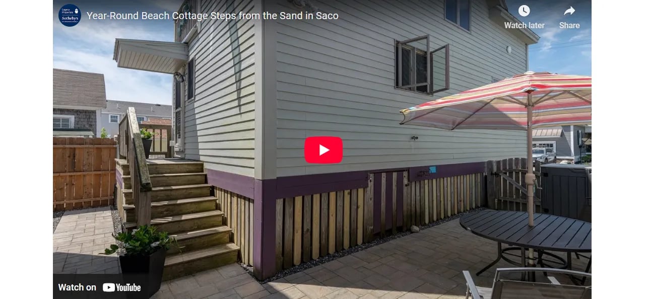 Year-Round Beach Cottage Steps from the Sand in Saco