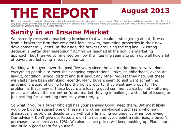 The Meier Report - August 2013
