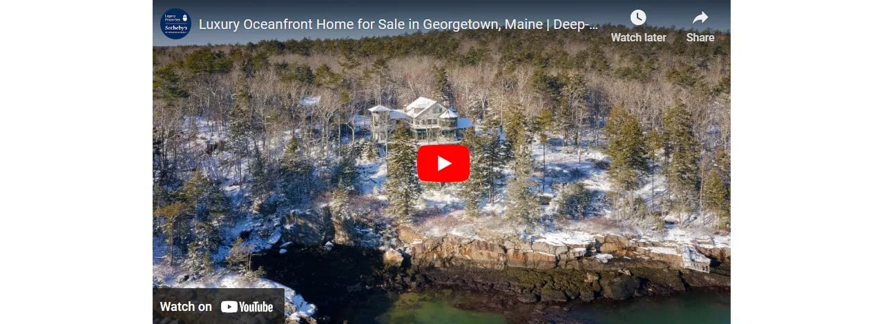 Video Of The Week: Luxury Oceanfront Home for Sale in Georgetown, Maine | Deep-Water Dock & Stunning Views