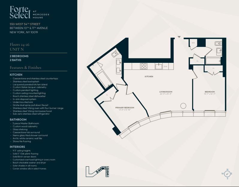 550 West 54th Street, Apt 25N